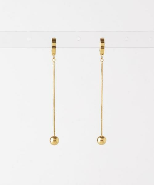 SMELLY / スメリー ピアス・イヤリング | ステンレスボールドロップフープピアス | 詳細3