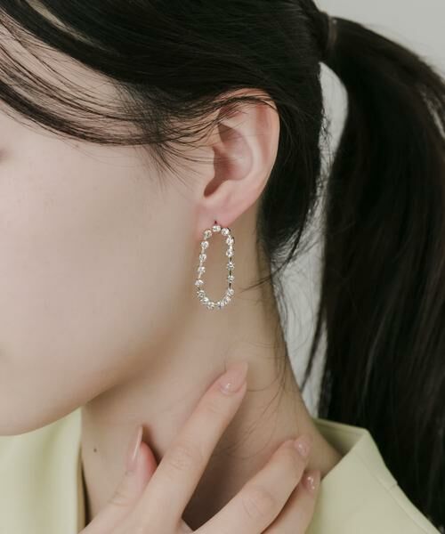 SMELLY / スメリー ピアス・イヤリング | ビジューサークルスウェイピアス | 詳細1