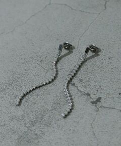 SMELLY / スメリー ピアス・イヤリング | ステンレスビジューチェーンピアス