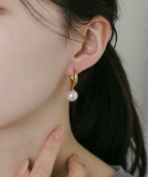 SMELLY / スメリー ピアス・イヤリング | ステンレスパールドロップピアス | 詳細3