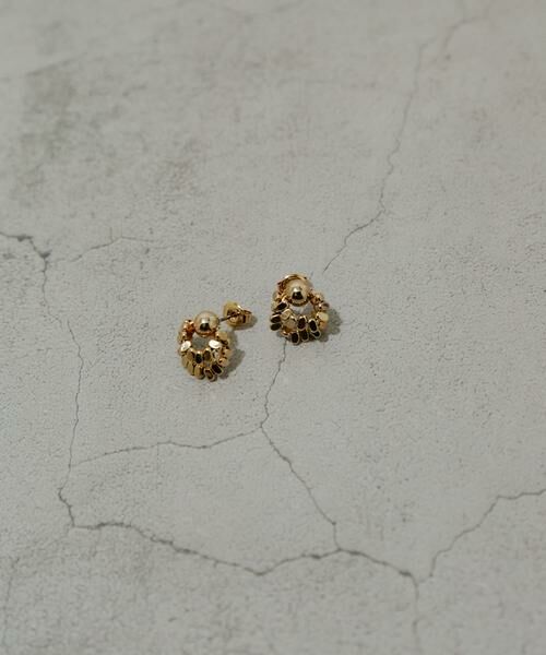 SMELLY / スメリー ピアス・イヤリング | メタルダブルサークルピアス | 詳細1