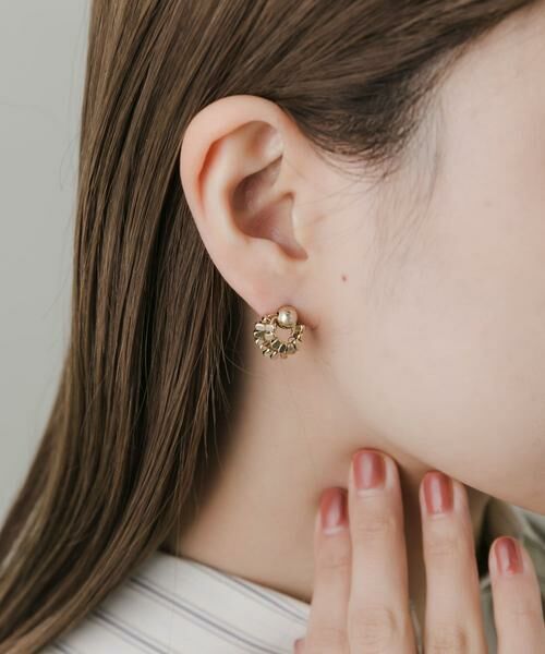 SMELLY / スメリー ピアス・イヤリング | メタルダブルサークルピアス | 詳細4