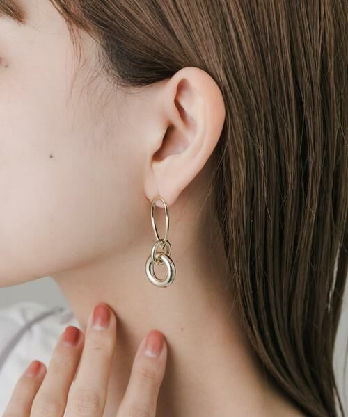 SMELLY / スメリー ピアス・イヤリング | ニュアンスメタルデザインピアス | 詳細5