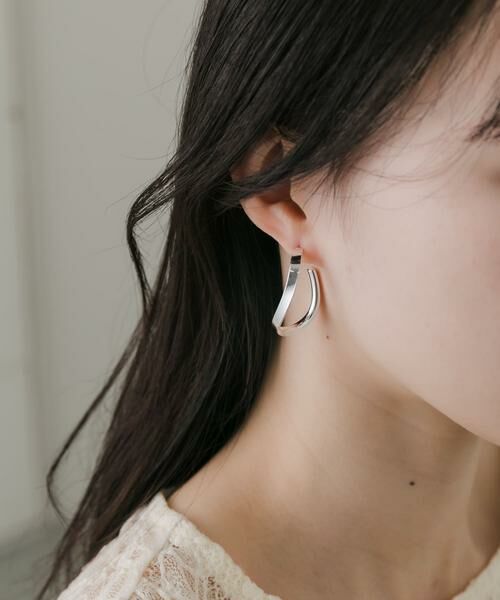 SMELLY / スメリー ピアス・イヤリング | メタルニュアンスカーブピアス | 詳細4
