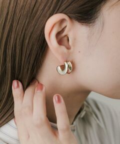 SMELLY / スメリー ピアス・イヤリング | ニュアンスカーブワイドピアス