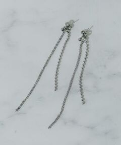 SMELLY / スメリー ピアス・イヤリング | ステンレスダブルシンプルチェーンピアス