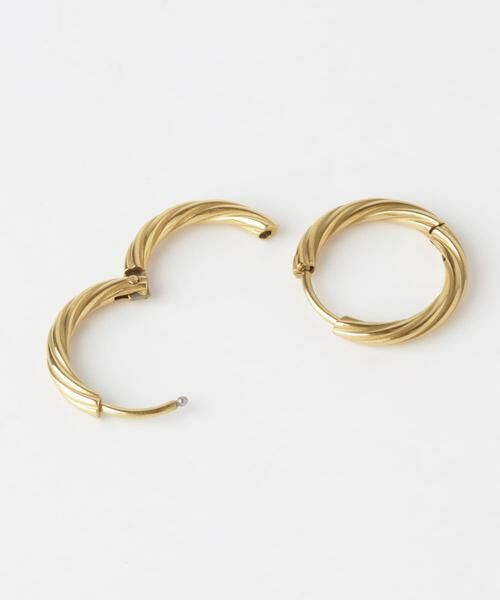 SMELLY / スメリー ピアス・イヤリング | ステンレスツイストフープピアス | 詳細5