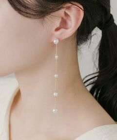 SMELLY / スメリー ピアス・イヤリング | パールロングチェーンピアス