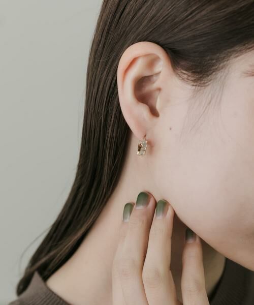 SMELLY / スメリー ピアス・イヤリング | ビジューフープワンタッチピアス | 詳細2