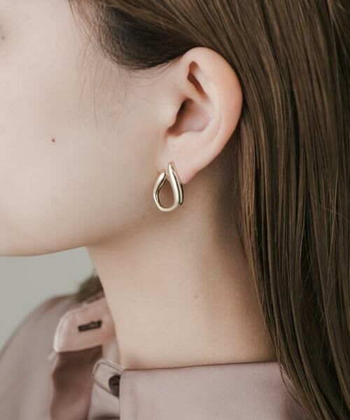 SMELLY / スメリー ピアス・イヤリング | メタルラインカーブピアス | 詳細2