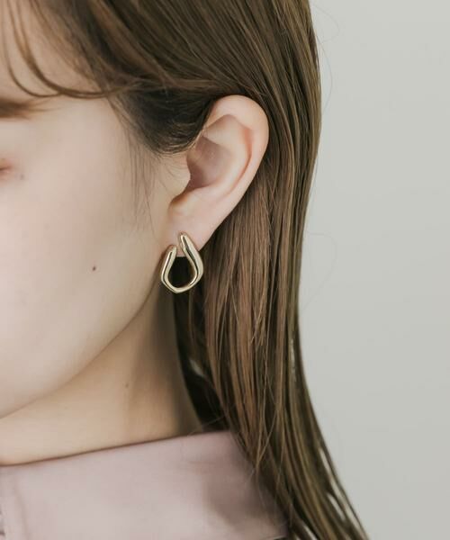 SMELLY / スメリー ピアス・イヤリング | メタルラインカーブピアス | 詳細3