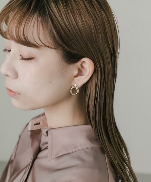 SMELLY / スメリー ピアス・イヤリング | メタルラインカーブピアス | 詳細4