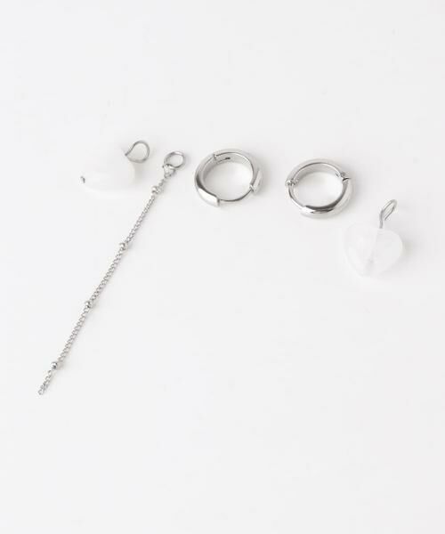 SMELLY / スメリー ピアス・イヤリング | ステンレスハートドロップ2WAYピアス | 詳細10