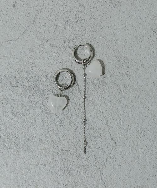 SMELLY / スメリー ピアス・イヤリング | ステンレスハートドロップ2WAYピアス | 詳細2