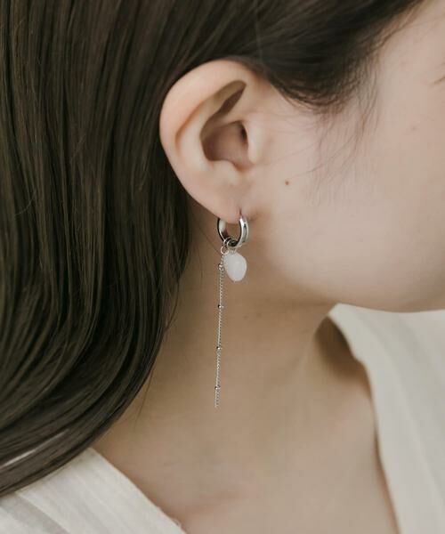 SMELLY / スメリー ピアス・イヤリング | ステンレスハートドロップ2WAYピアス | 詳細3