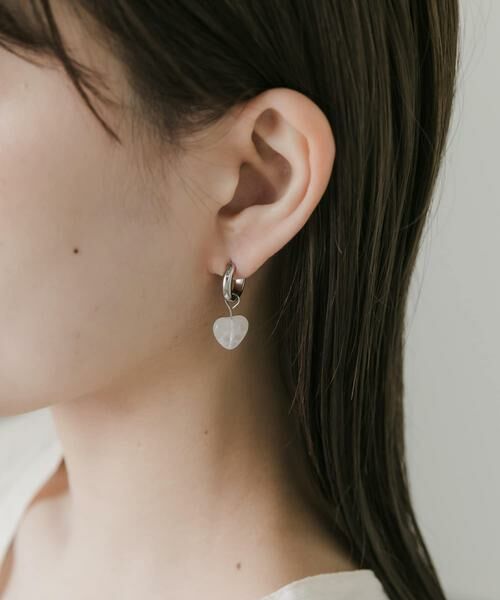 SMELLY / スメリー ピアス・イヤリング | ステンレスハートドロップ2WAYピアス | 詳細7