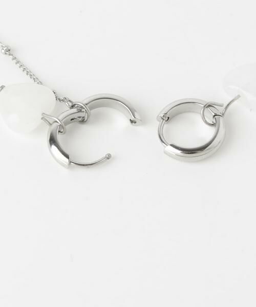 SMELLY / スメリー ピアス・イヤリング | ステンレスハートドロップ2WAYピアス | 詳細9