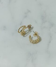 SMELLY / スメリー ピアス・イヤリング | トリプルラインフープピアス
