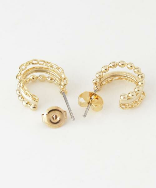 SMELLY / スメリー ピアス・イヤリング | トリプルラインフープピアス | 詳細6