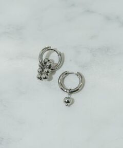 SMELLY / スメリー ピアス・イヤリング | ステンレスアシメメタルボール2WAYピアス