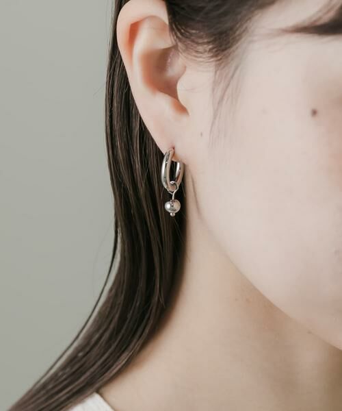 SMELLY / スメリー ピアス・イヤリング | ステンレスアシメメタルボール2WAYピアス | 詳細3