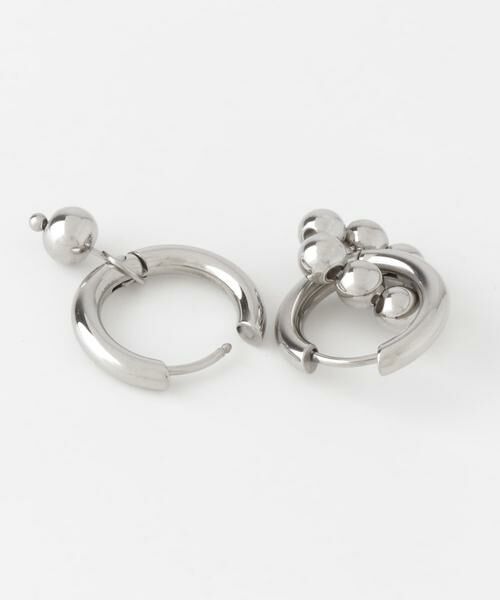 SMELLY / スメリー ピアス・イヤリング | ステンレスアシメメタルボール2WAYピアス | 詳細7