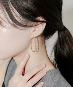 SMELLY / スメリー ピアス・イヤリング | ステンレスフープピアス 40mm