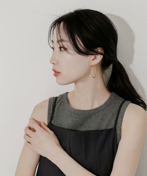 SMELLY / スメリー ピアス・イヤリング | ステンレスフープピアス 40mm | 詳細5