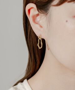 SMELLY / スメリー ピアス・イヤリング | メタルダブルニュアンスオーバルピアス