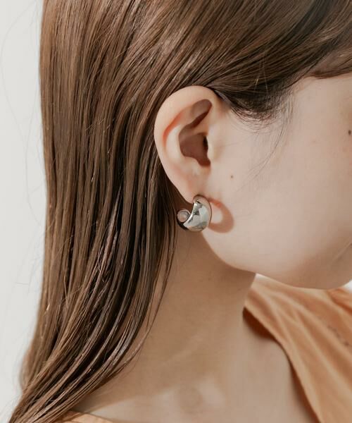 SMELLY / スメリー ピアス・イヤリング | ステンレスプックリワイドピアス | 詳細1
