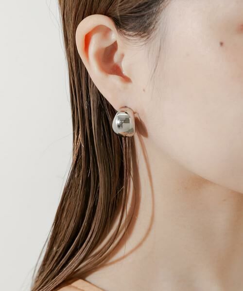 SMELLY / スメリー ピアス・イヤリング | ステンレスプックリワイドピアス | 詳細2