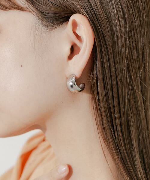 SMELLY / スメリー ピアス・イヤリング | ステンレスプックリワイドピアス | 詳細3