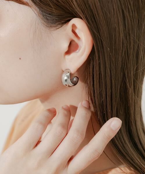 SMELLY / スメリー ピアス・イヤリング | ステンレスプックリワイドピアス | 詳細4