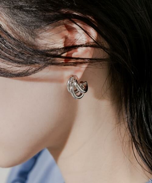 SMELLY / スメリー ピアス・イヤリング | ステンレススリーラインピアス | 詳細2