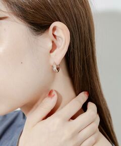 SMELLY / スメリー ピアス・イヤリング | ポイントビジューフープピアス