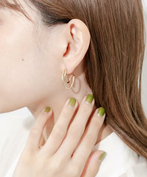 SMELLY / スメリー ピアス・イヤリング | 2WAYチェーンオーバルピアス | 詳細3