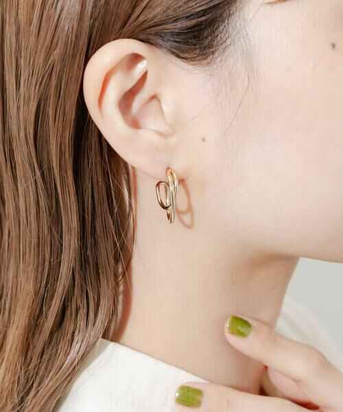 SMELLY / スメリー ピアス・イヤリング | 2WAYチェーンオーバルピアス | 詳細4