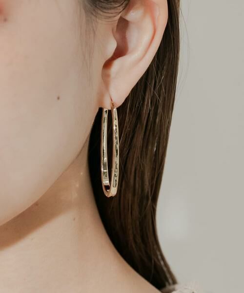 SMELLY / スメリー ピアス・イヤリング | オーバルフープピアス | 詳細3