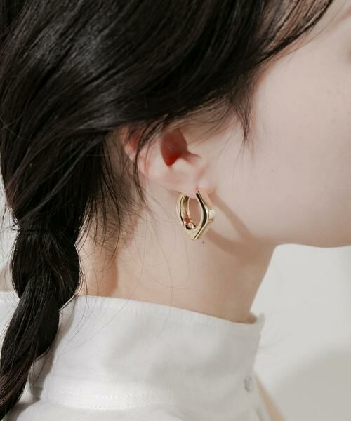 SMELLY / スメリー ピアス・イヤリング | スクエアフープピアス | 詳細1