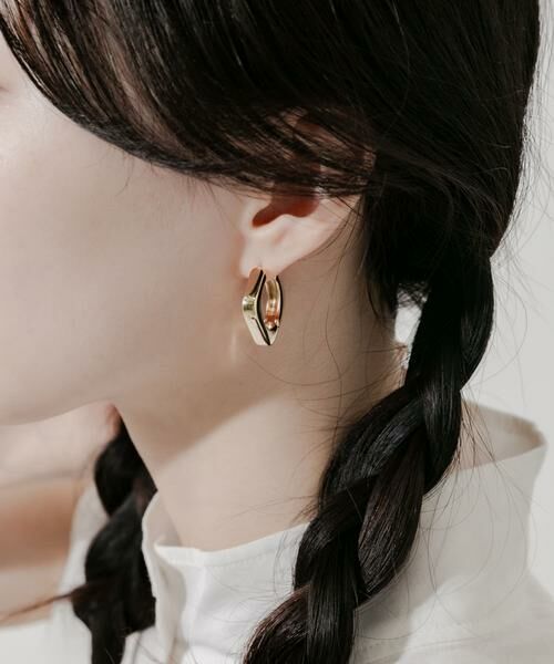 SMELLY / スメリー ピアス・イヤリング | スクエアフープピアス | 詳細2