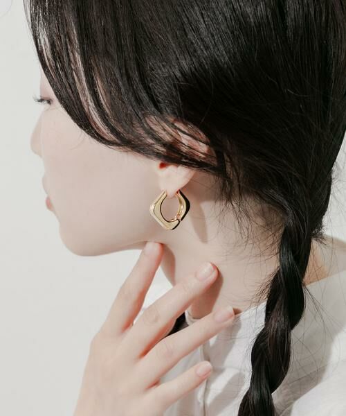SMELLY / スメリー ピアス・イヤリング | スクエアフープピアス | 詳細3
