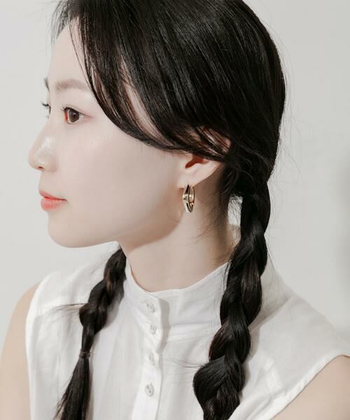 SMELLY / スメリー ピアス・イヤリング | スクエアフープピアス | 詳細4