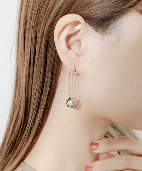 SMELLY / スメリー ピアス・イヤリング | メタルボールチェーンピアス | 詳細3