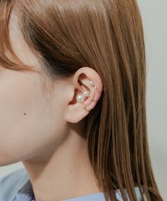 SMELLY / スメリー ピアス・イヤリング | パール3セットイヤカフ