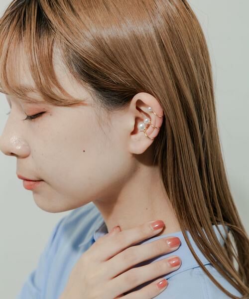 SMELLY / スメリー ピアス・イヤリング | パール3セットイヤカフ | 詳細2