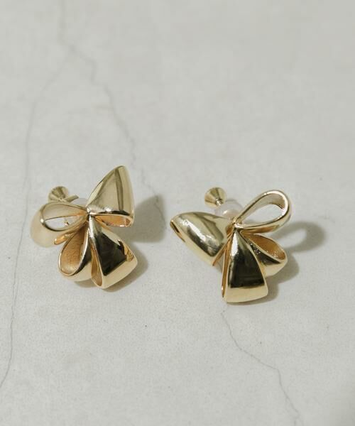 SMELLY / スメリー ピアス・イヤリング | ニュアンスリボンモチーフイヤリング | 詳細2