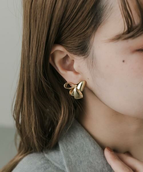 SMELLY / スメリー ピアス・イヤリング | ニュアンスリボンモチーフイヤリング | 詳細8