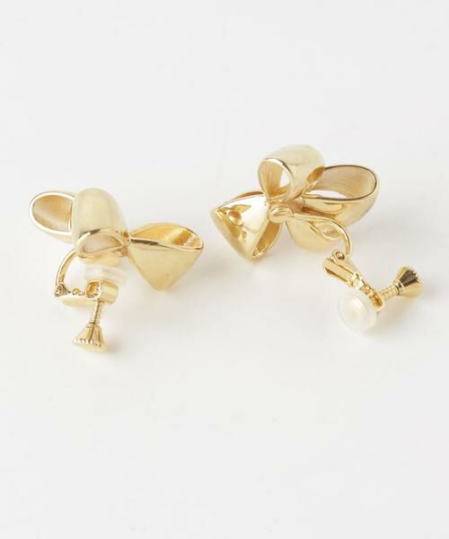 SMELLY / スメリー ピアス・イヤリング | ニュアンスリボンモチーフイヤリング | 詳細9