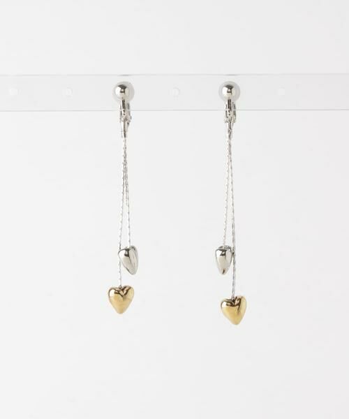 SMELLY / スメリー ピアス・イヤリング | ダブルハートドロップイヤリング | 詳細6