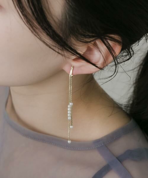 SMELLY / スメリー ピアス・イヤリング | パールチェーンイヤリング | 詳細4